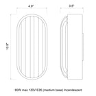 Montreal Oval Outdoor Wall Sconce