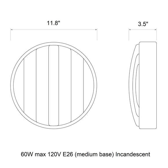 Montreal Round Outdoor Wall Sconce