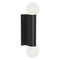 Ortona Twin Wall Sconce  option Matte Black