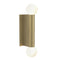Ortona Twin Wall Sconce  option Matte Brushed Brass
