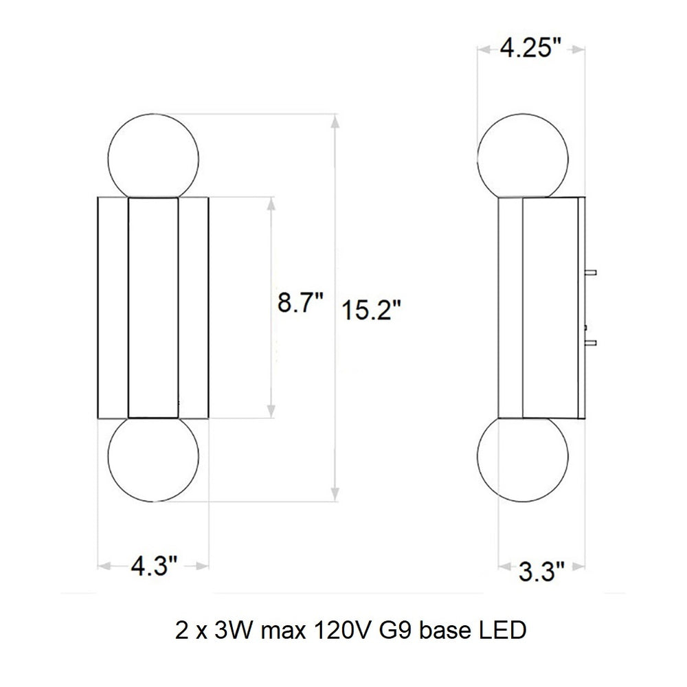 Ortona Twin Wall Sconce