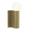 Ortona Single Wall Sconce  option Matte Brushed Brass