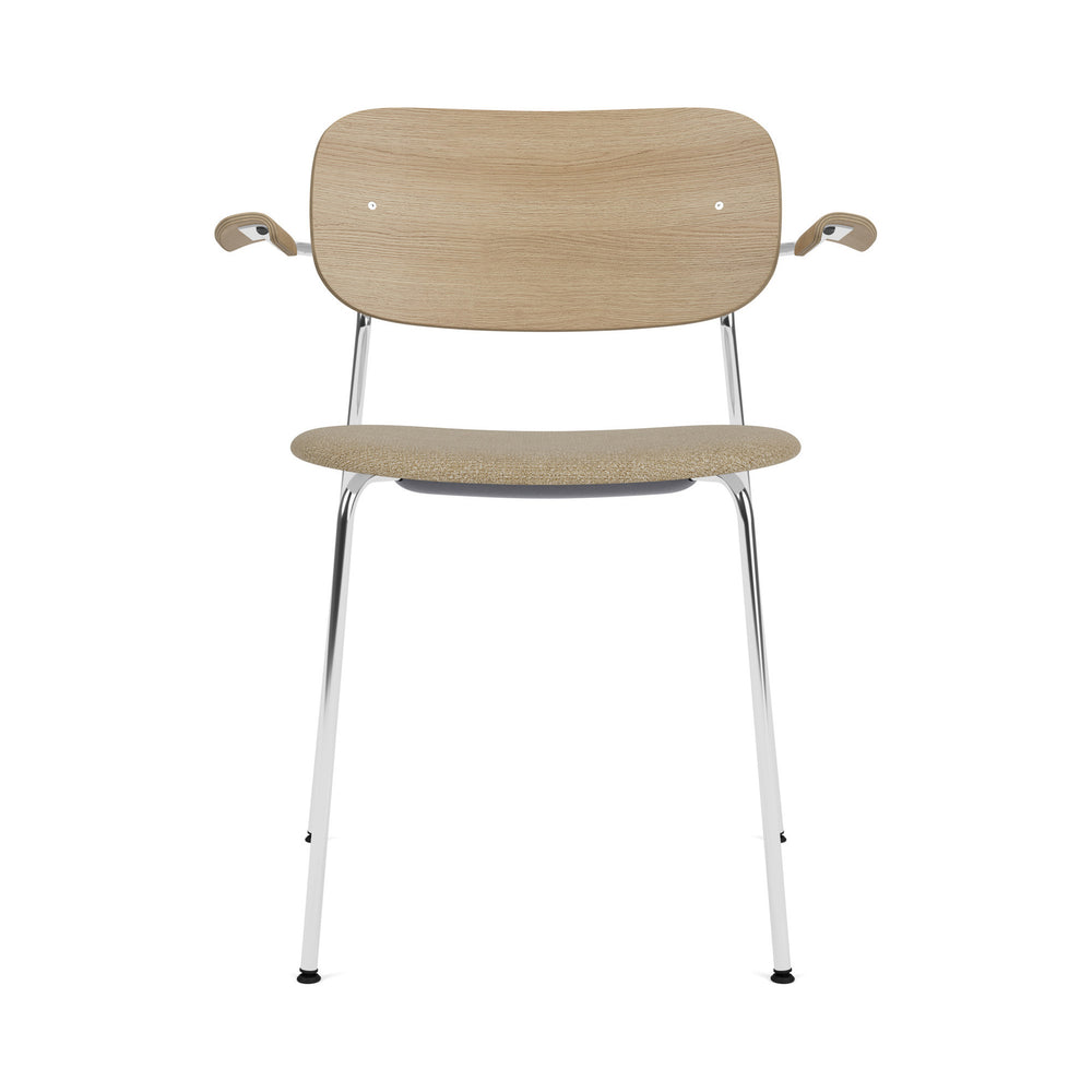 Co Seat Upholstered Dining Chair with Arms