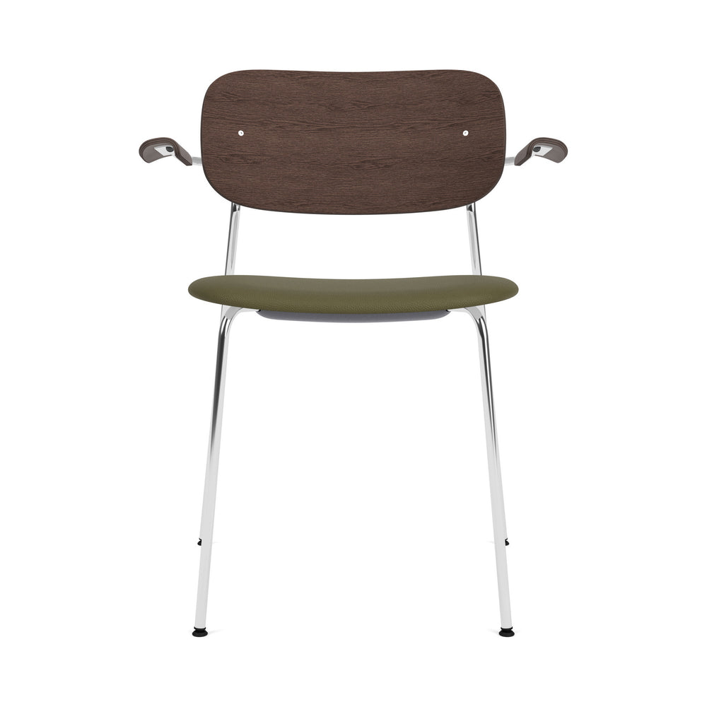 Co Seat Upholstered Dining Chair with Arms