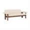 Brasilia 2-Seater Sofa  option Logan Flint / Walnut