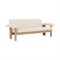 Brasilia 2-Seater Sofa  option Logan Jasmine / Natural Oak