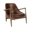 Elizabeth Lounge Chair  option 0329 - Aida Leather / Walnut
