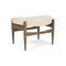 Elizabeth Ottoman  option Logan Jasmine / Walnut