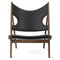 Knitting Lounge Chair  option Walnut / 1618 - Aida Leather