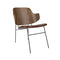 The Penguin Lounge Chair  option 0329 - Aida Leather / Walnut