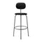 Afteroom Upholstered Stool Plus  option 0842 - Dakar Black Leather