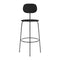 Afteroom Upholstered Stool Plus  option 1001 - Sierra Black Leather