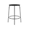 Afteroom Upholstered Stool  option 1001 - Sierra Black Leather