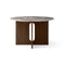 Androgyne Dining Table  option Dark Stained Oak / Grey Galaxy