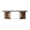 Androgyne Lounge Table  option Walnut / Grey Galaxy Marble