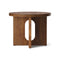 Androgyne Side Table with Wood Base  option Walnut / Walnut