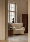 Androgyne Side Table with Wood Base