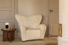 Androgyne Side Table with Wood Base