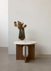 Androgyne Side Table with Wood Base
