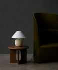 Androgyne Side Table with Wood Base