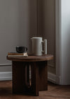 Androgyne Side Table with Wood Base