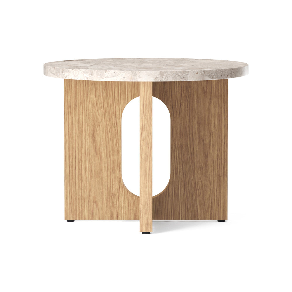 Androgyne Side Table with Wood Base