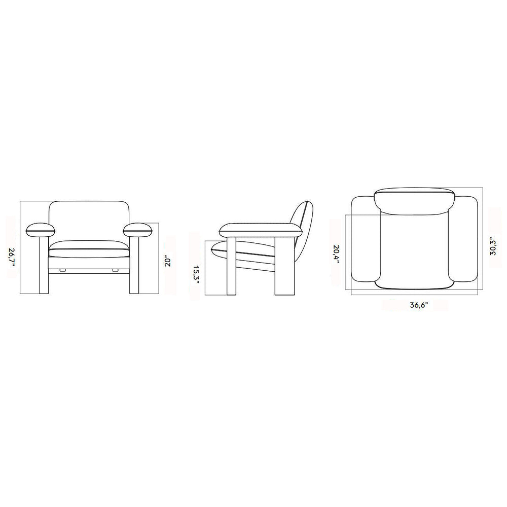 Brasilia Sheepskin Lounge Chair