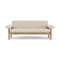 Brasilia Sheepskin 2-Seater Sofa  option Natural Oak