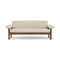Brasilia Sheepskin 2-Seater Sofa  option Walnut