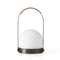 Carrie Portable Indoor/Outdoor LED Lamp  option Bronzed Brass / With Leather Handle