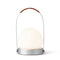 Carrie Portable Indoor/Outdoor LED Lamp  option Brushed Aluminum / With Leather Handle