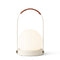 Carrie Portable Indoor/Outdoor LED Lamp  option Ivory / With Leather Handle
