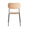 Co Dining Chair  option Black Steel / Natural Oak