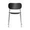 Co Dining Chair  option Chrome / Black Oak