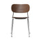 Co Dining Chair  option Chrome / Dark Stained Oak