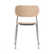 Co Dining Chair  option Chrome / Natural Oak