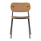Co Fully Upholstered Chair  option 0250 - Dakar Cognac Leather / Black