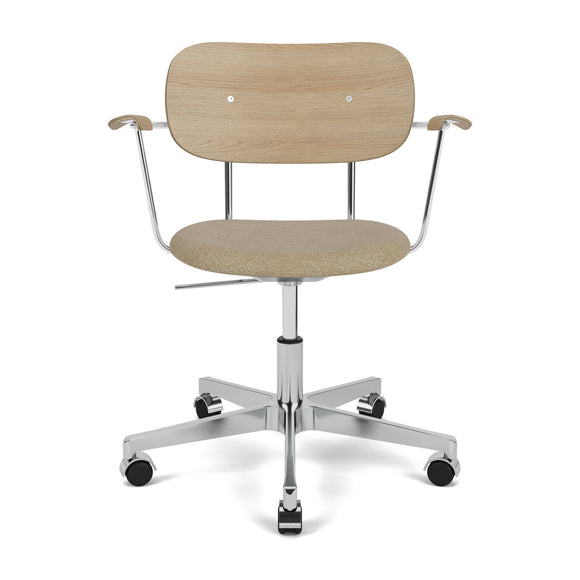 Co Seat Upholstered Task Chair with Armrest