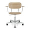 Co Task Chair with Armrest  option Polished Aluminum