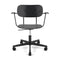 Co Task Chair with Armrest  option Black Oak