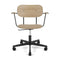 Co Task Chair with Armrest  option Natural Oak