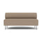 Eave Dining Sofa with Metal Legs  option Logan Flint