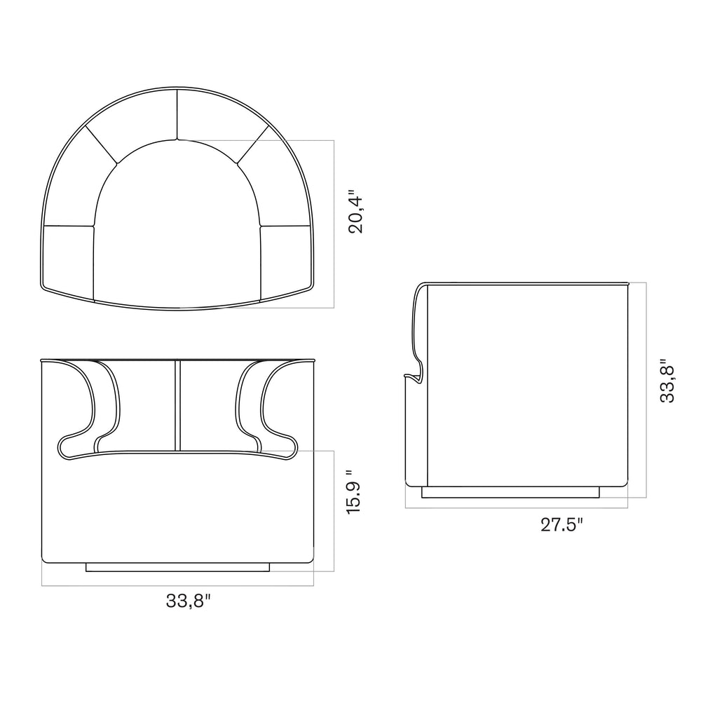 Eave Seamline Lounge Chair