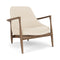 Elizabeth Lounge Chair  option Logan Jasmine / Walnut