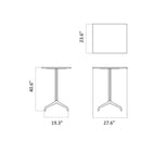 Harbour Column Bar/Counter Rectangular Table with Star Base