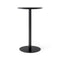 Harbour Round Column Table  option Black Oak Veneer