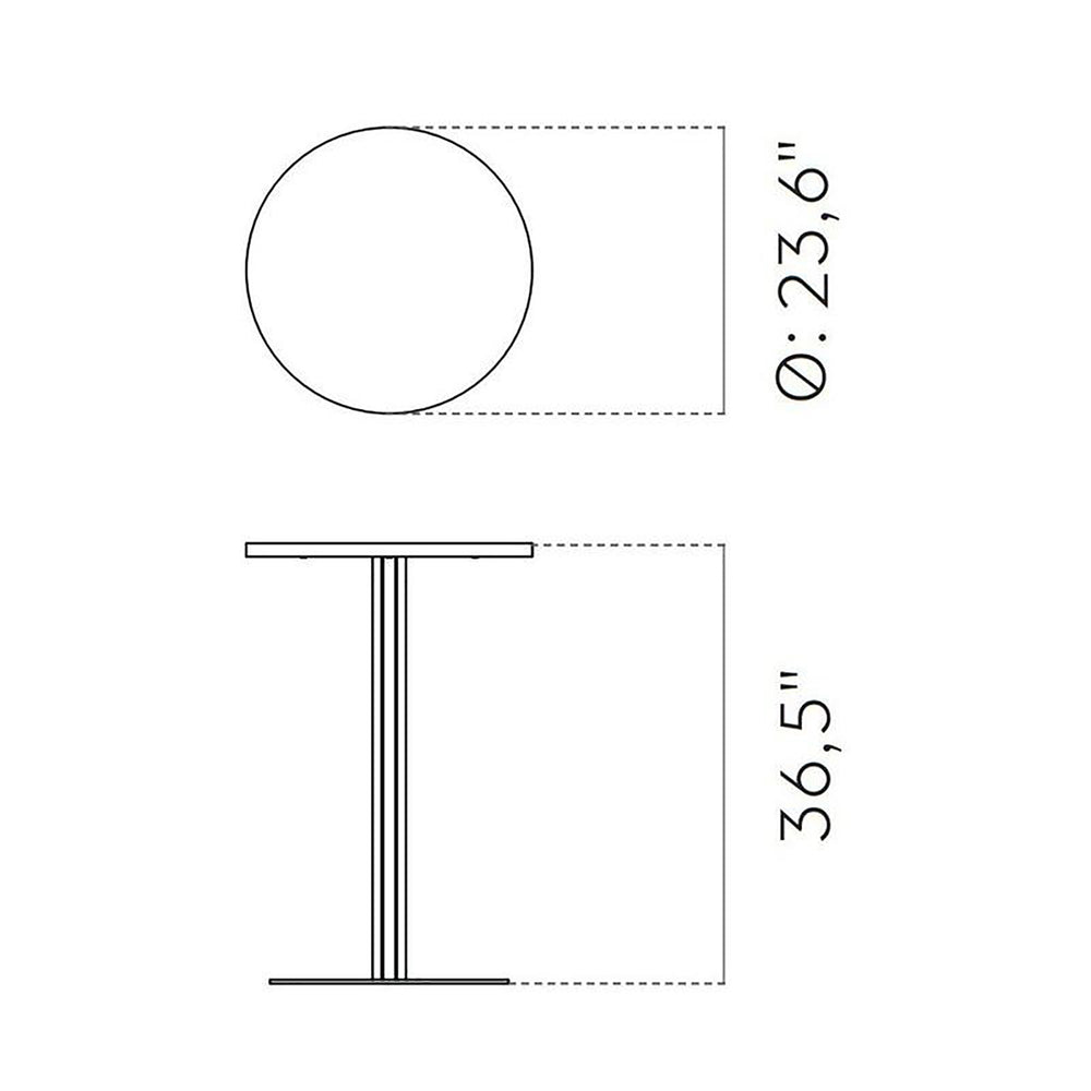 Harbour Round Column Table