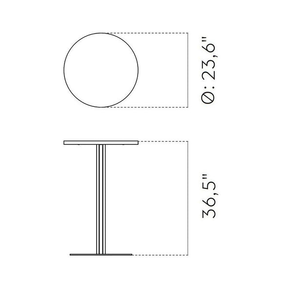 Harbour Round Column Table