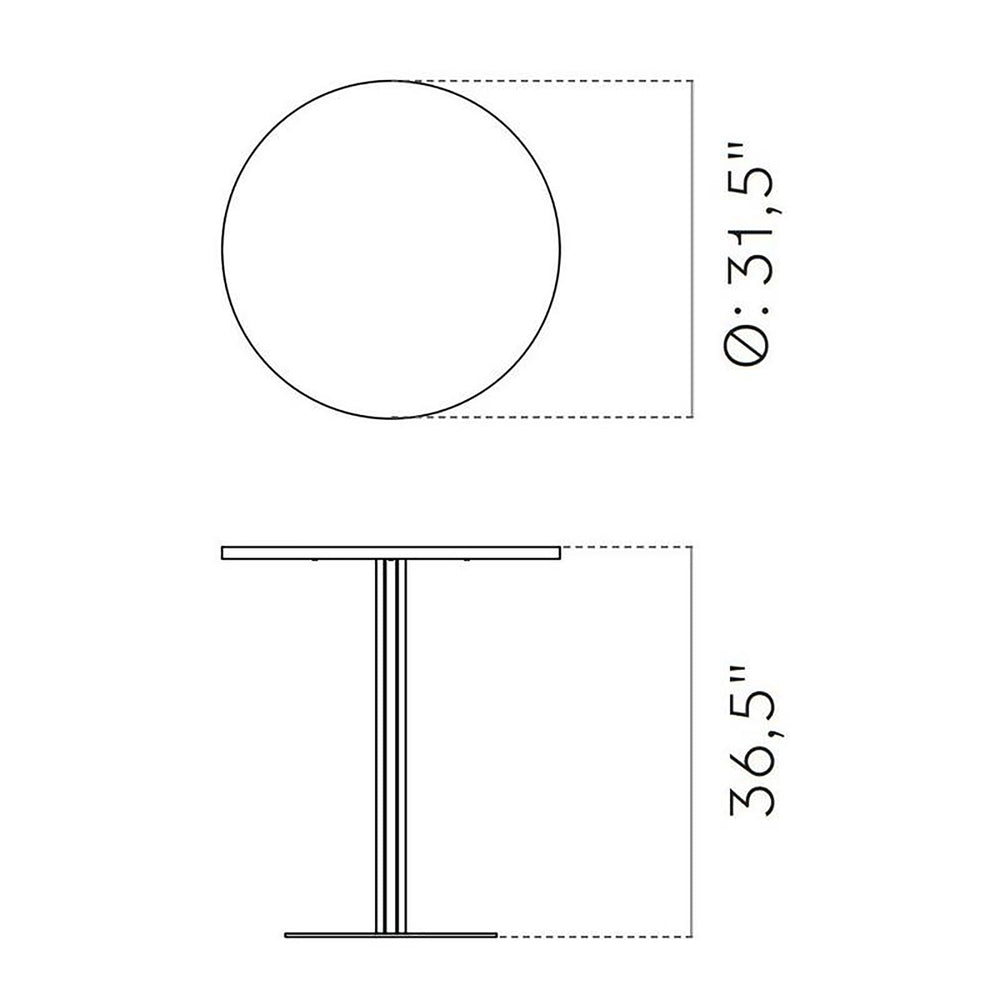 Harbour Round Column Table