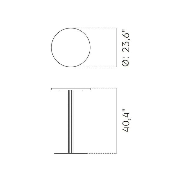 Harbour Round Column Table